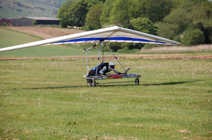 Glider ready to launch